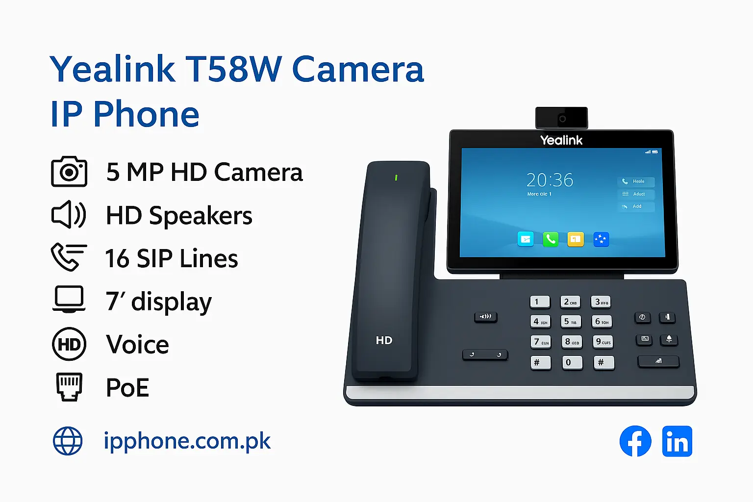 Yealink SIP T58W Price in Pakistan