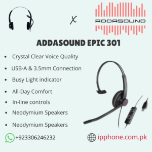 Addasound EPIC 301 USB Headset