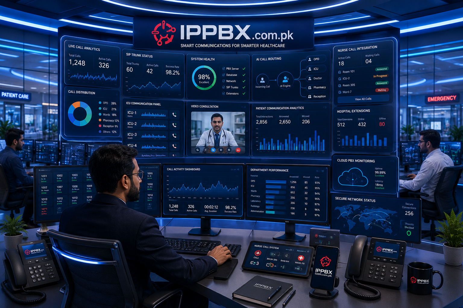 IP PBX System for Hospitals