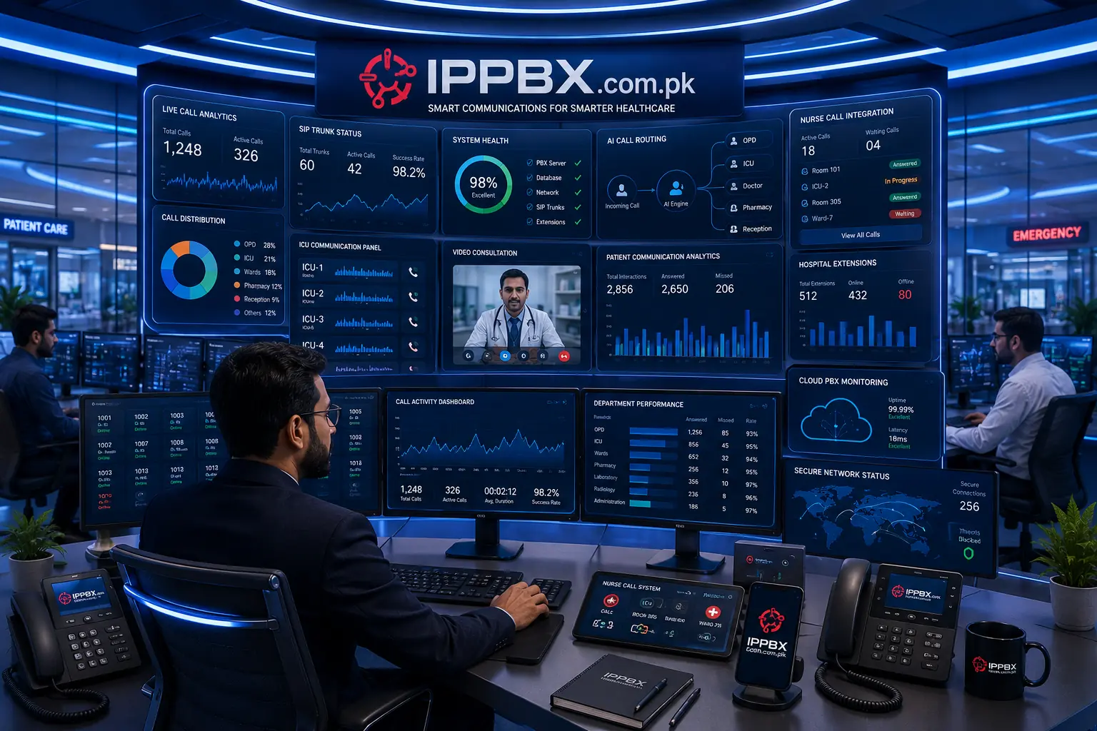 IP PBX System for Hospitals